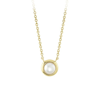 Pearl solitaire necklace