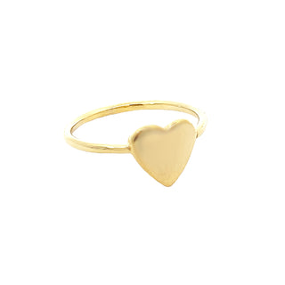 Shiny heart ring