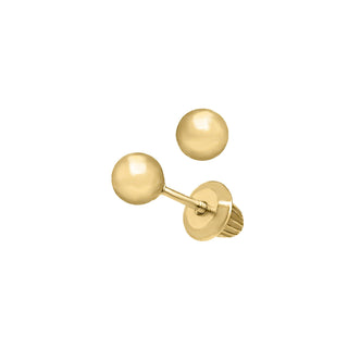 14KY GOLD 4MM GOLD BALL STUD E