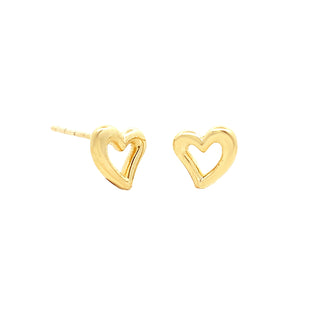 Small heart studs
