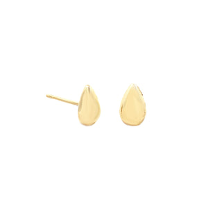 Puffed teardrop studs