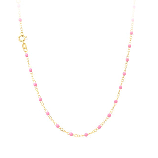 Pink bead necklace