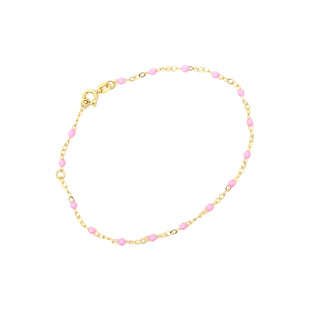 Pink bead bracelet