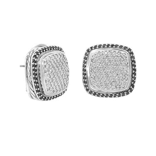 Black & white earrings