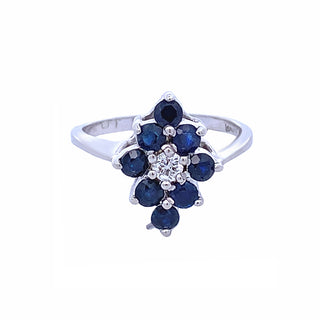 Vintage sapphire cluster