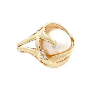Mabe pearl ring