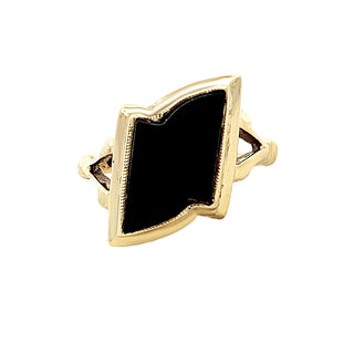 Freeform onyx ring