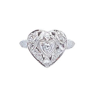 Vintage heart ring