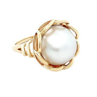 Mabe pearl ring
