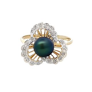 Black pearl ring