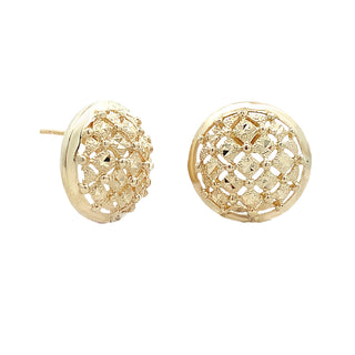 Vintage domed earrings