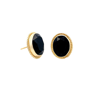 Vintage onyx studs