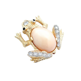 Vintage frog pin