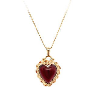 Garnet heart
