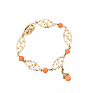 Swirled link bracelet