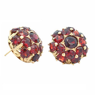 Garnet button