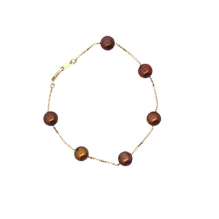 Brown pearl bracelet