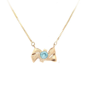 Zircon Bow necklace