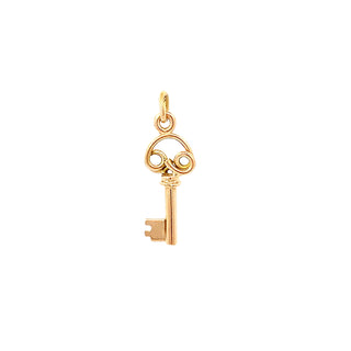 Vintage key charm