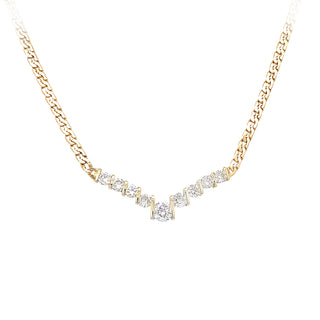 Diamond "V" necklace