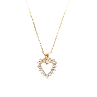 1/2ct heart pendant
