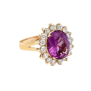 Purple halo ring