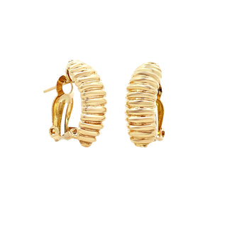 Ribbed half hoops