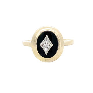 Vintage onyx ring