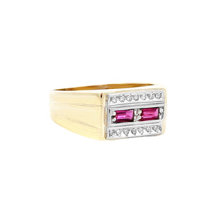 Men's ruby ring