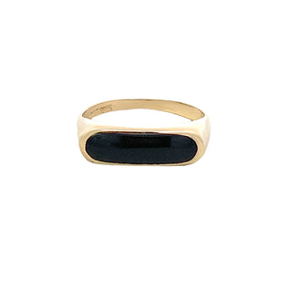 Onyx bar ring