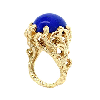Lapis statement ring