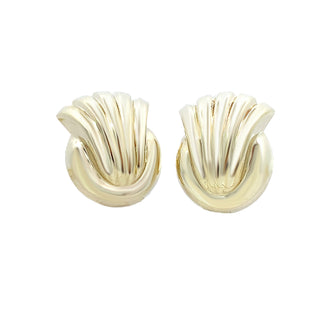 Domed swirl earrings
