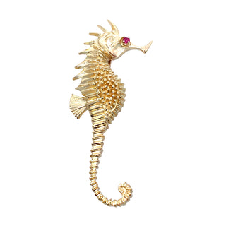 Seahorse pin