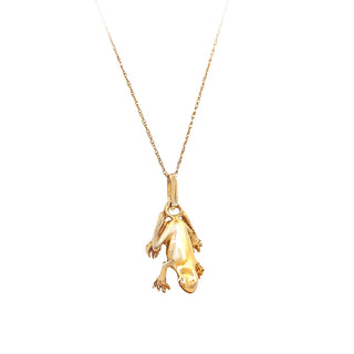 Tiny frog pendant