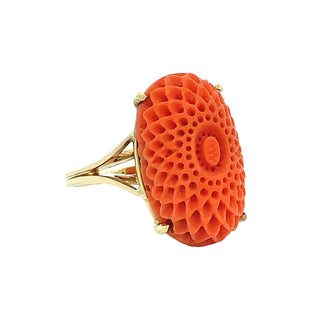 Zinnia coral ring