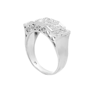 Platinum pave ring