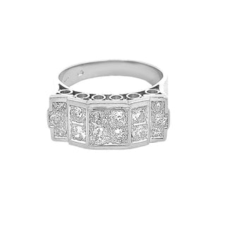 Platinum pave ring