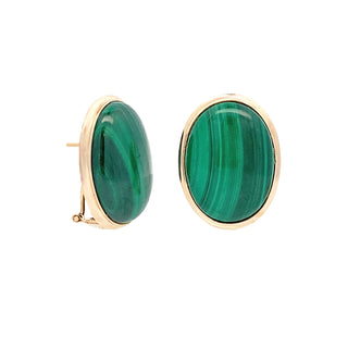 Malachite earrings