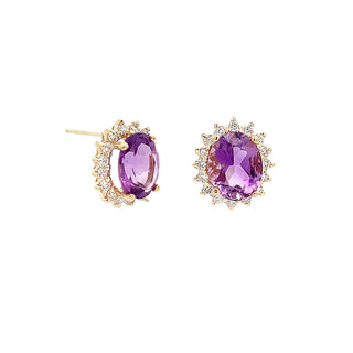Amethyst studs