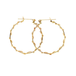 14k tube hoops