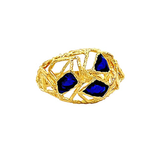 Enamel dome ring
