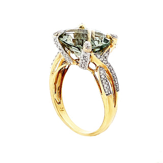 Prasiolite ring