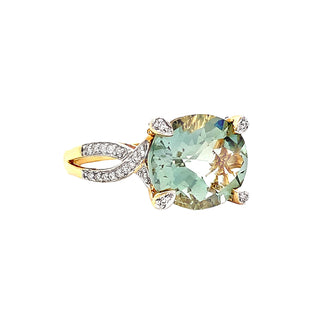 Prasiolite ring