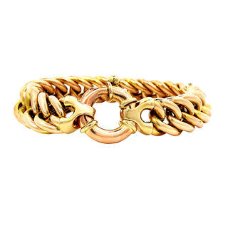 Wide link bracelet