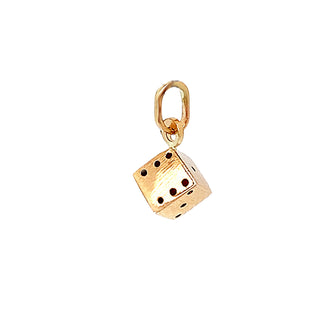 Gold "Die" charm