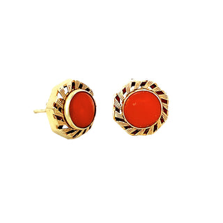 Coral studs
