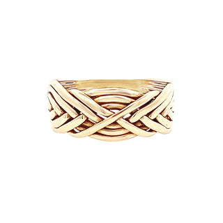 14KY GOLD VINTAGE PUZZLE RING