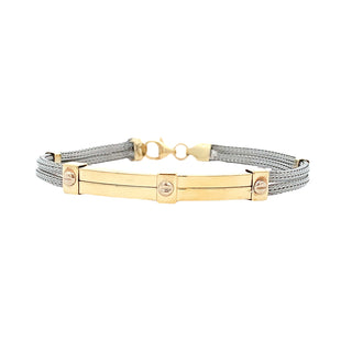 Steel/18k bracelet