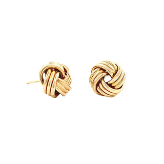 Gold knot studs