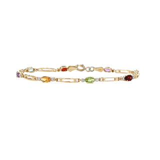 Multi-gem bracelet